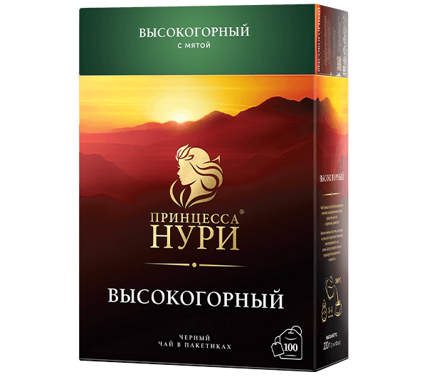 Набор черного чая с мятой